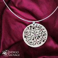 Pendentif Ispahan rhodolites - Indigo Sauvage